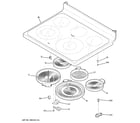 GE JCB710SM1SS cooktop diagram