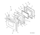 GE JCB710SM1SS door diagram