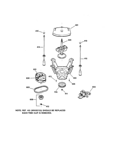 Suspension, pump & drive components