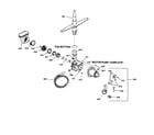 Hotpoint HDA3530Z07WW motor-pump mechanism diagram