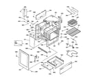 Hotpoint RB756GT5WW body & drawer parts diagram