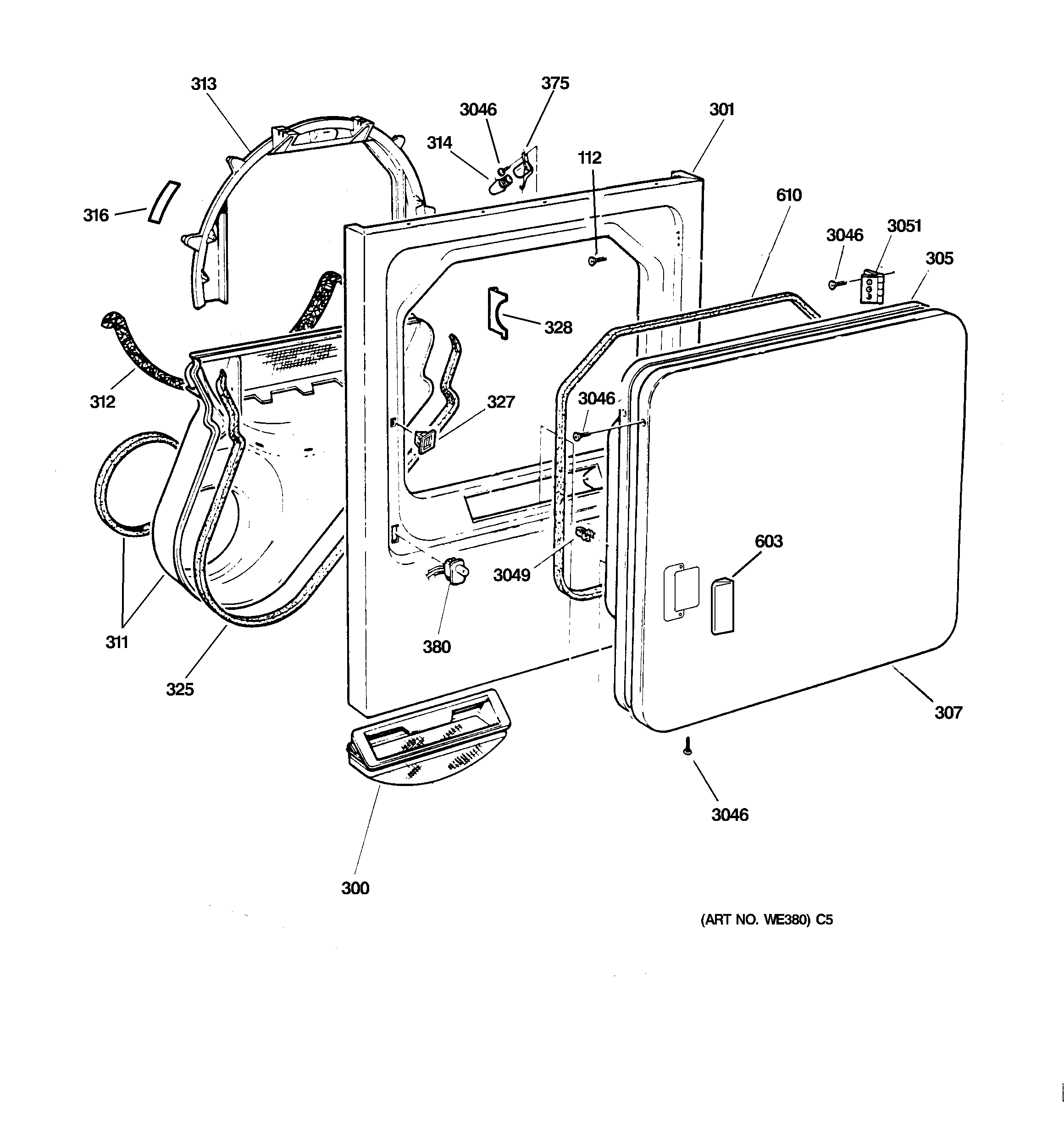 Front panel & door