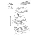 Hotpoint CTG18GADARWW shelves & drawers diagram