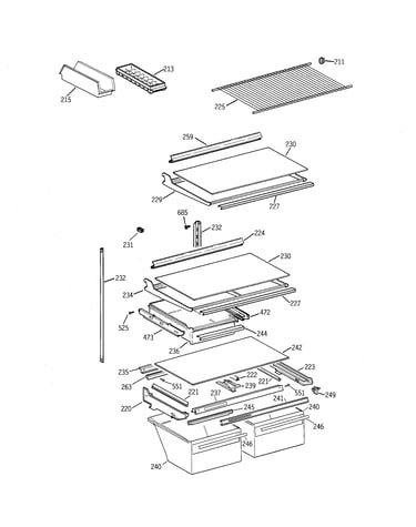 Shelves & drawers