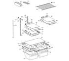 Hotpoint CTG25GADARWW shelves & drawers diagram