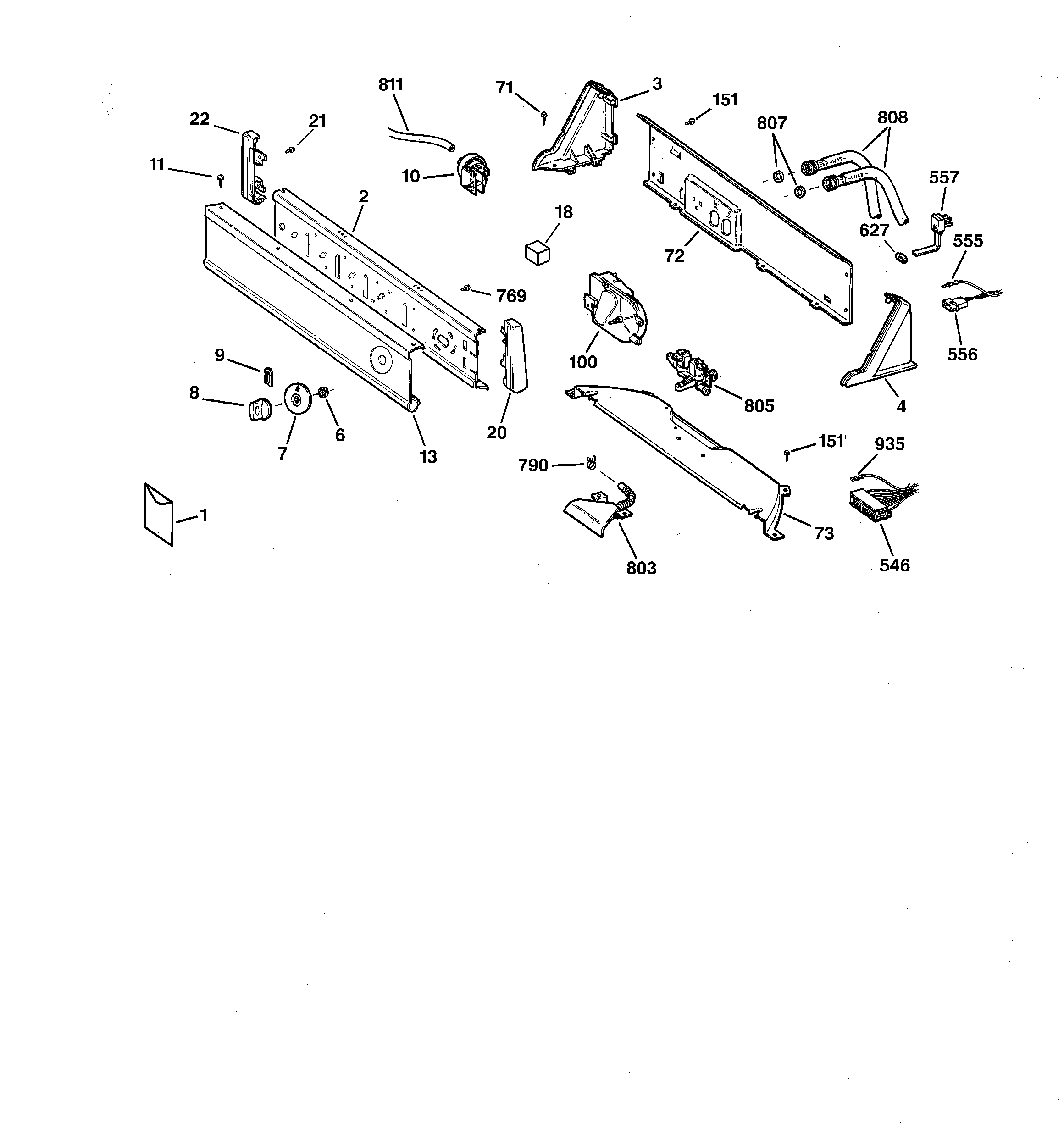 Controls & backsplash