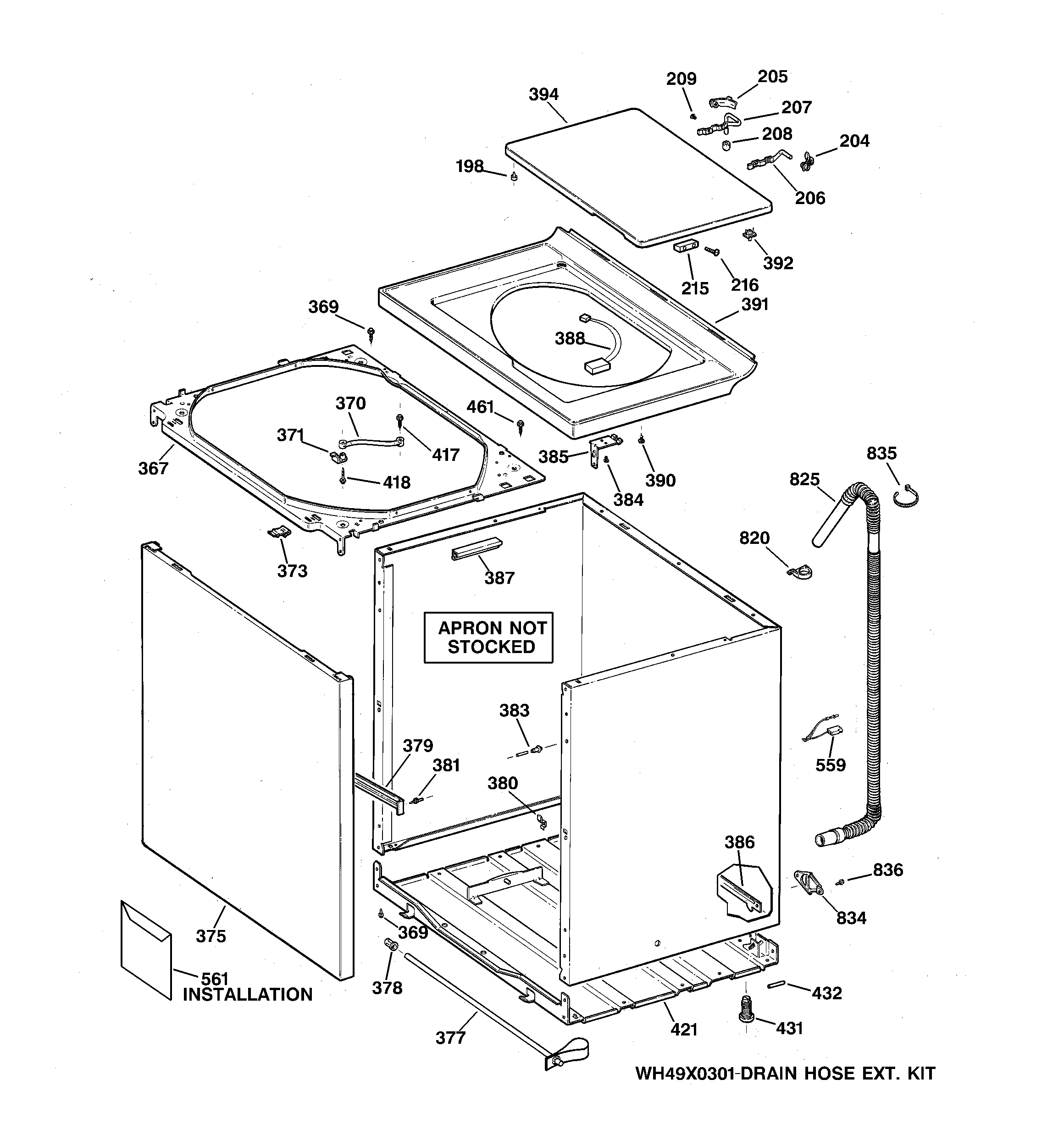 Cabinet, cover & front panel