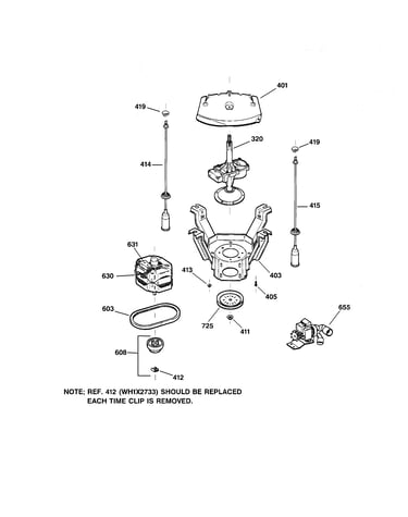 Suspension, pump & drive components