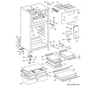 Hotpoint CTX18HABJRWW cabinet diagram