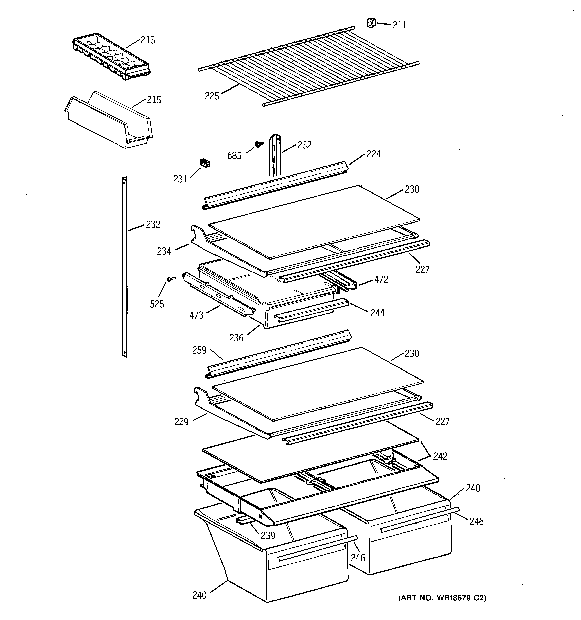 Shelf parts