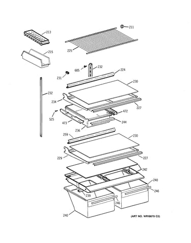 Shelf parts