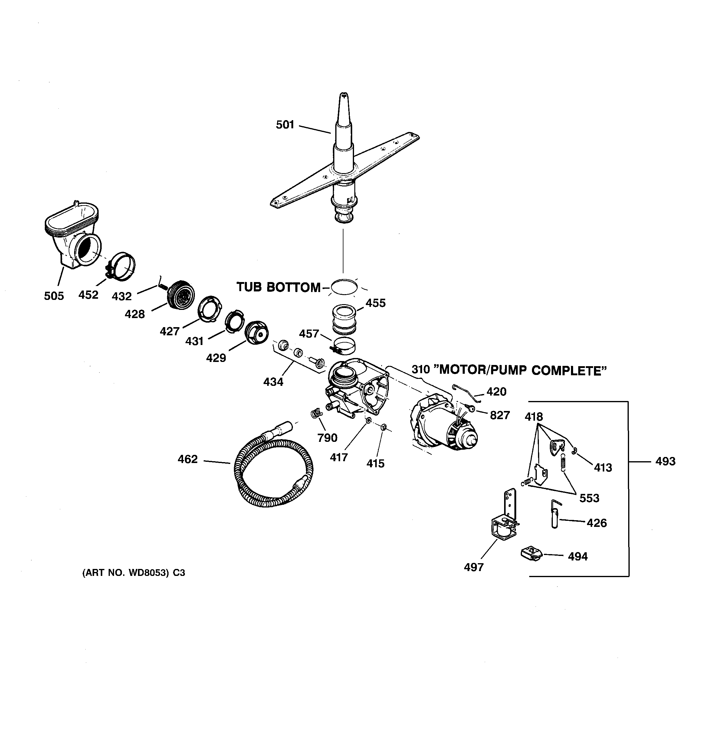Motor-pump mechanism