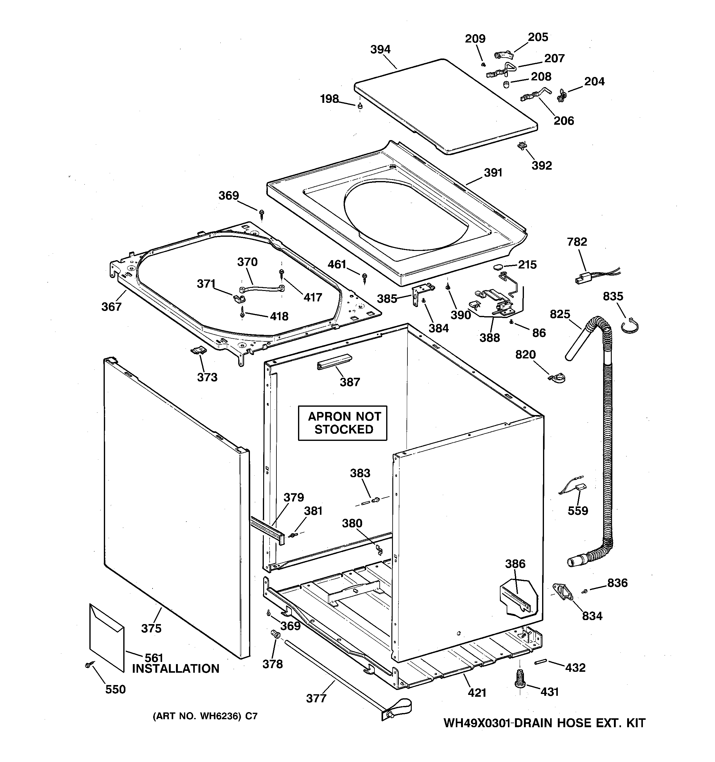 CABINET, COVER & FRONT PANEL