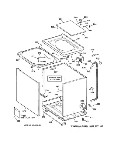 Cabinet, cover & front panel