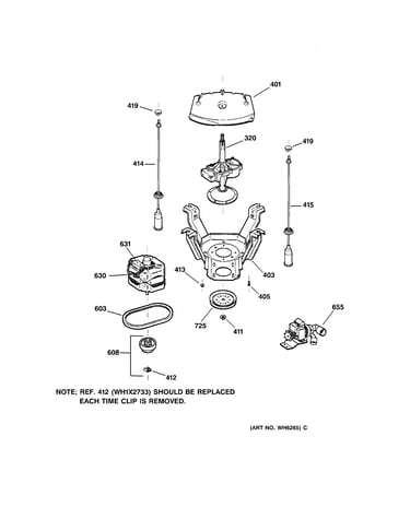 Suspension, pump & drive components