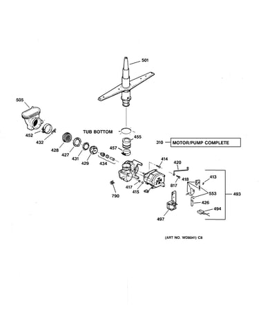 Motor-pump mechanism