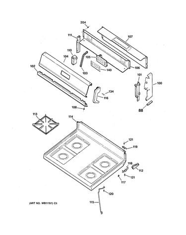 Control panel & cooktop