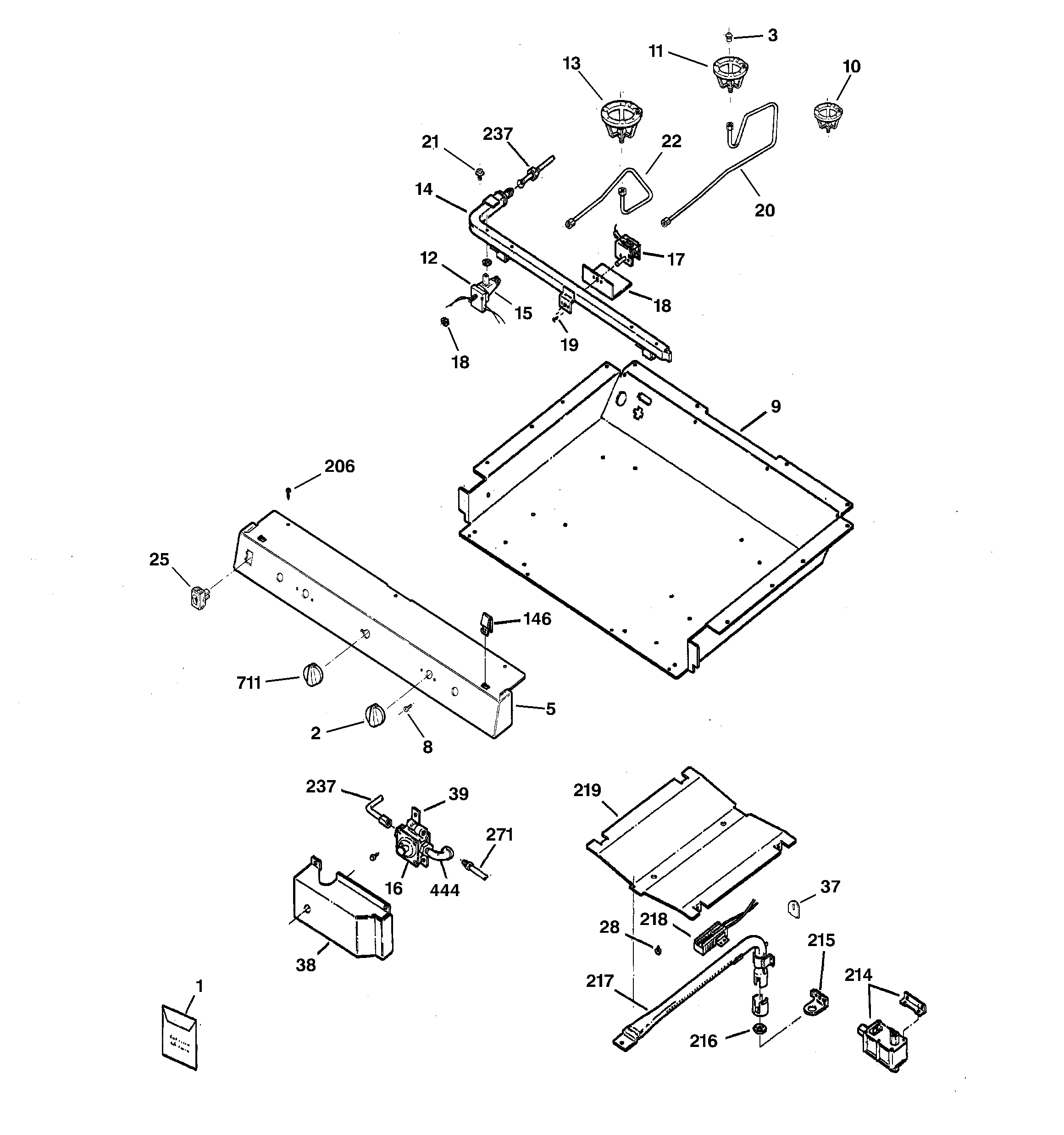 Gas & burner parts