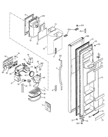 Freezer door