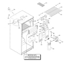 Hotpoint HTS18BBMARWW freezer section diagram