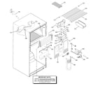 Hotpoint HTS18GBMARWW freezer section diagram
