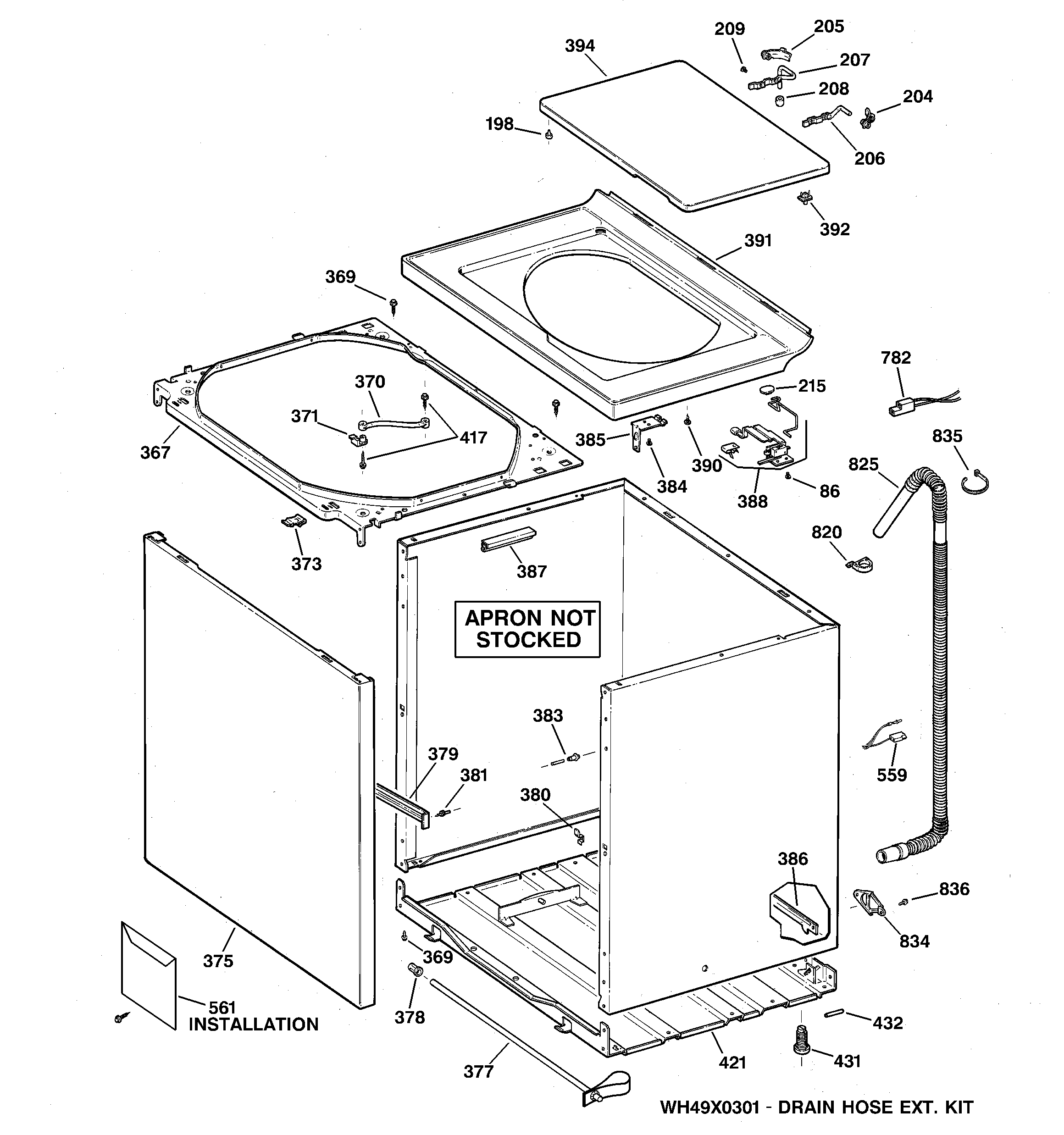 CABINET, COVER & FRONT PANEL