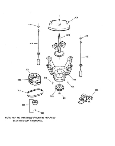 Suspension, pump & drive components
