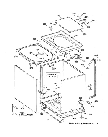 Cabinet, cover & front panel