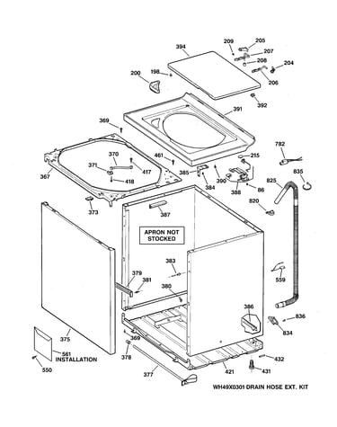 Cabinet, cover & front panel