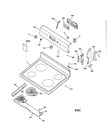 Controls & cooktop