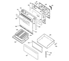 Hotpoint RB787BC1BB door & drawer parts diagram