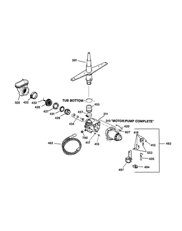 Motor-pump mechanism