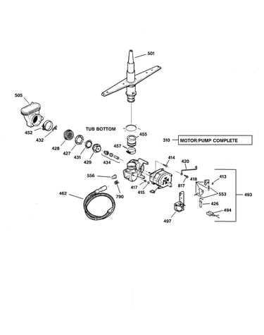 Motor-pump mechanism