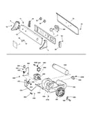Backsplash, blower & drive assembly