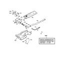 Hotpoint NJSR453GW3WW gas valve & burner assembly diagram