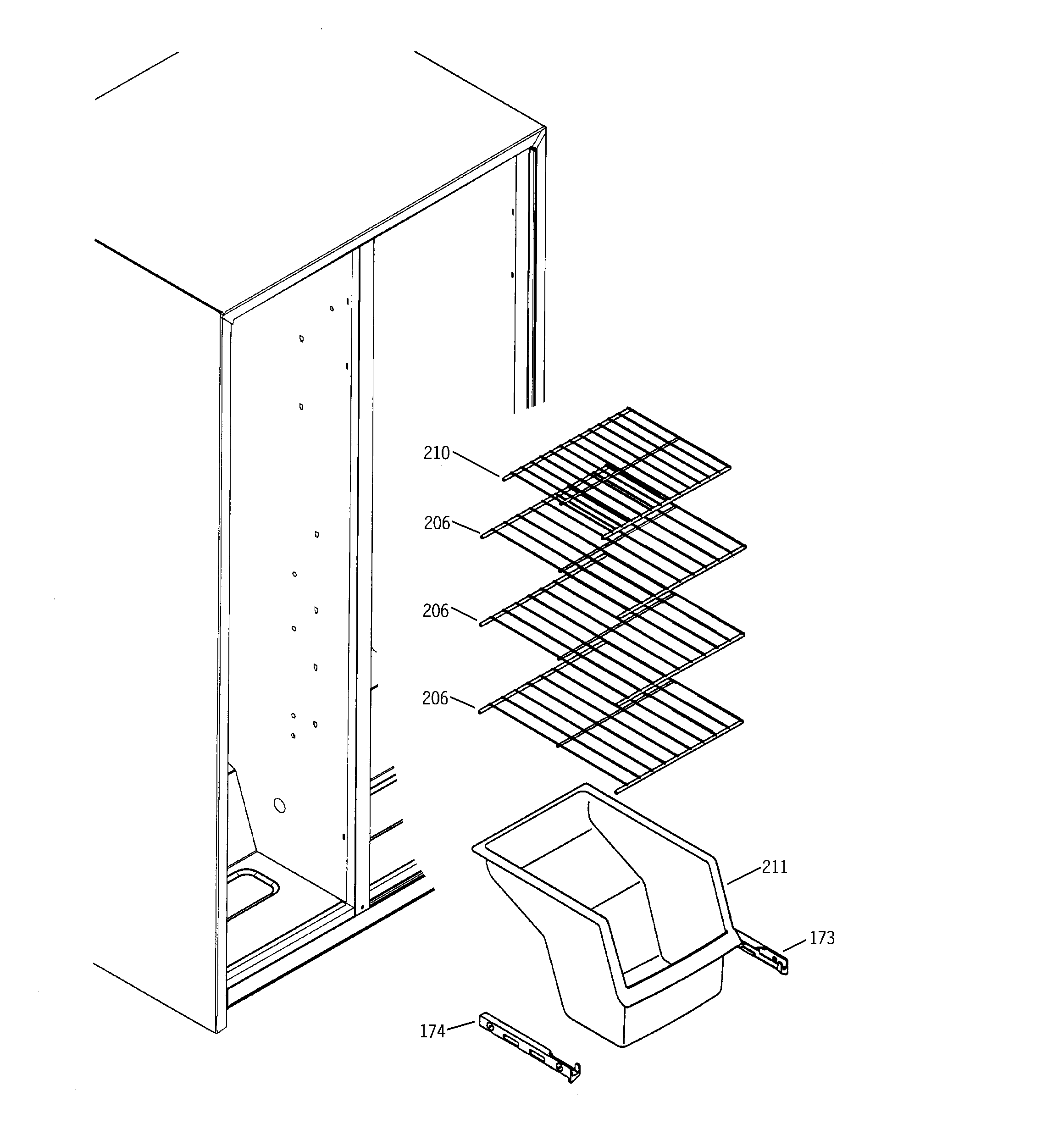 Freezer shelves