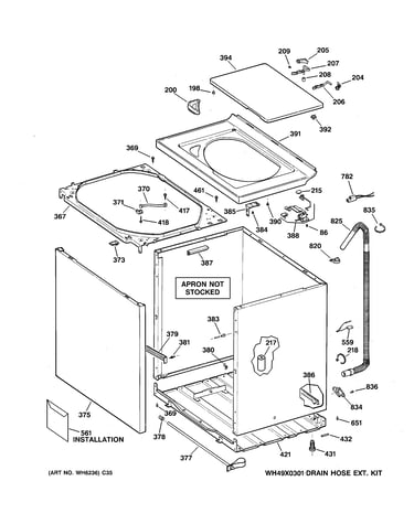 Cabinet, cover & front panel