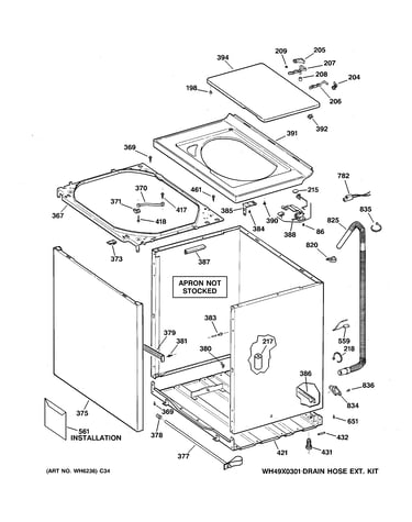 Cabinet, cover & front panel