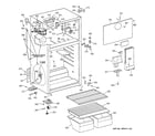 Hotpoint HTS16BCMERWW cabinet diagram