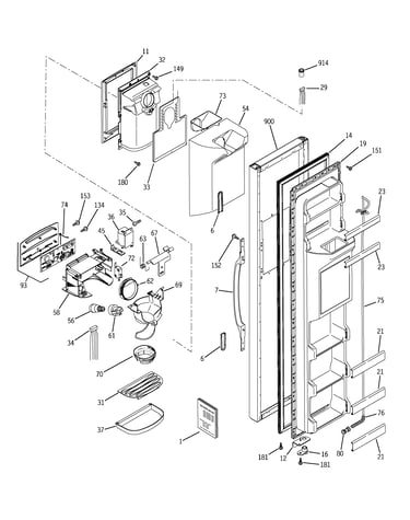 Freezer door