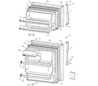 Hotpoint HTS18CBMERWW doors diagram