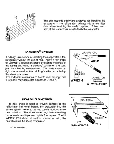 Evaporator instructions