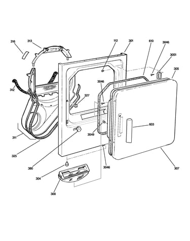 Front panel & door