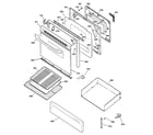 Hotpoint RGB745BEH1CT door & drawer parts diagram