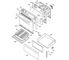 Hotpoint RB757WH1WW door & drawer parts diagram