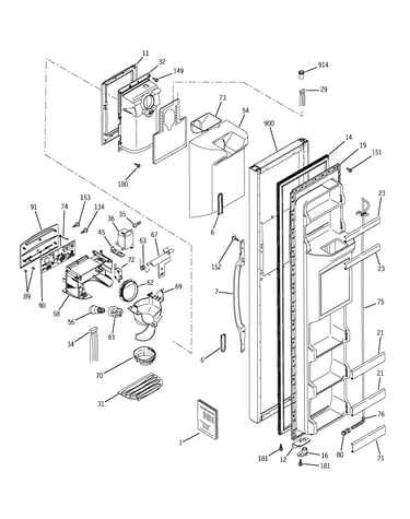 Freezer door