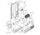 Hotpoint HSS25IFMDCC sealed system & mother board diagram