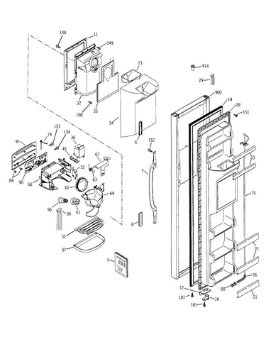 Freezer door