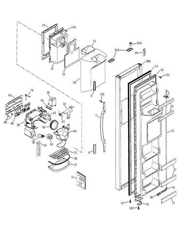 Freezer door