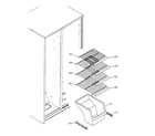 Hotpoint HSS22IFMACC freezer shelves diagram